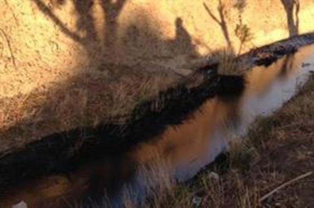 Derrame en Comodoro Rivadavia