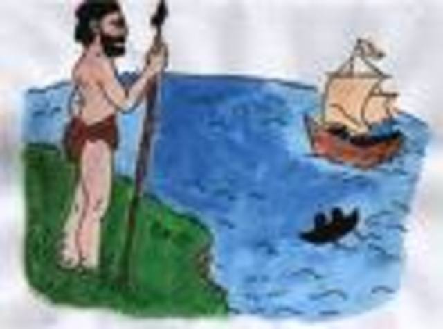 First Aborigine Captured