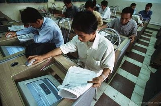 Comienzos de computación e las aulas.