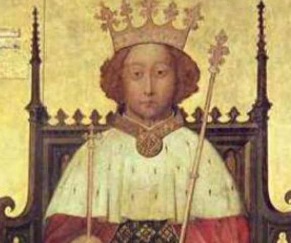 Richard II inherits English Throne