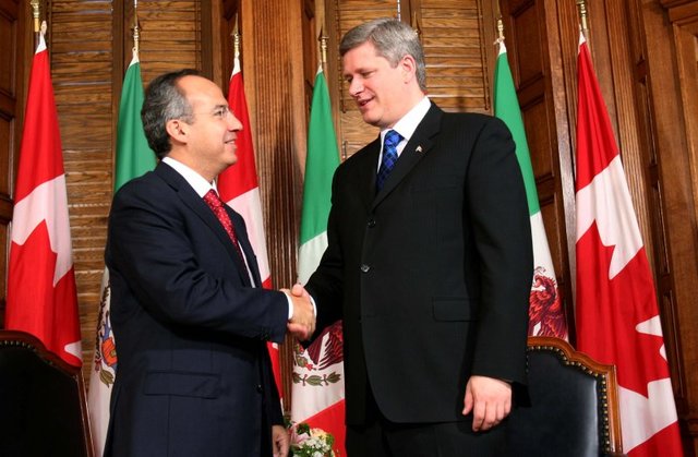Visita oficial de Felipe Calderon a Canadá