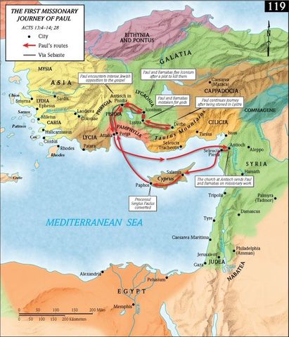 1st Missionary Journey (46-48)
