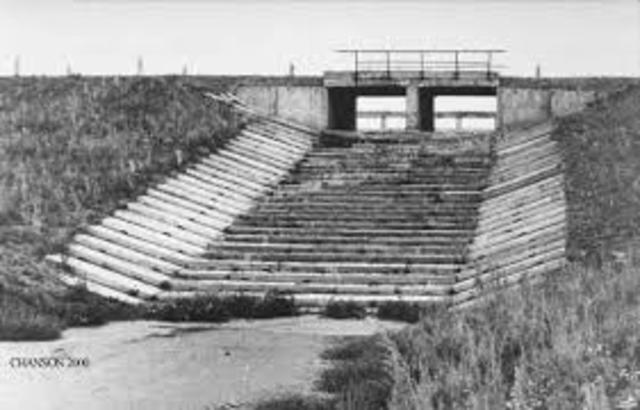 A breach of the Timber Weir