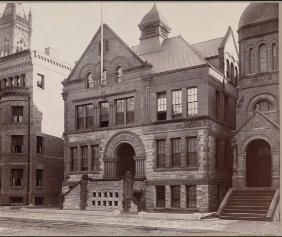 he Boston Public Library opens to the public.