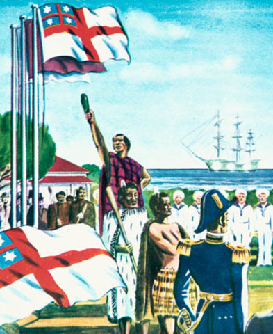 Declaration of Independence of New Zealand (Wakaputanga o te Rangatiratanga o nu Tirene) signed in 1835