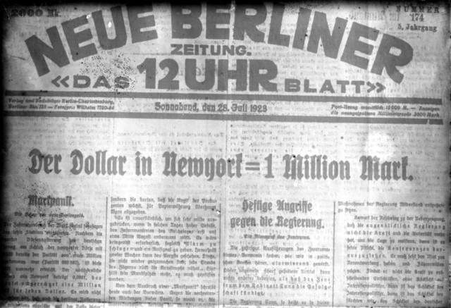 Hiperinflación Alemana - República de Weimar