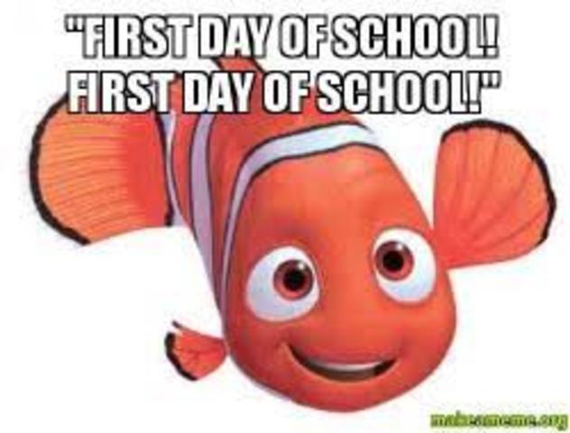 First day of pre-school