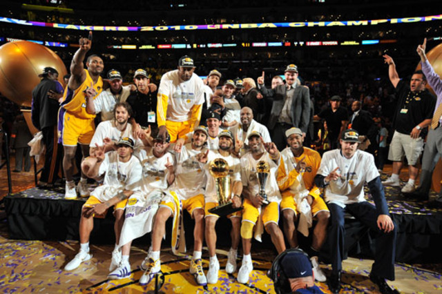 Los Angeles Lakers win NBA Championship