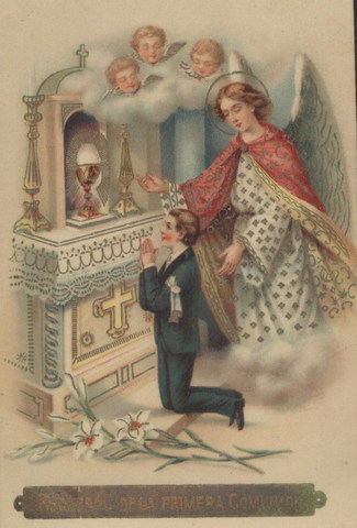 Eudes recibe su primera comunión