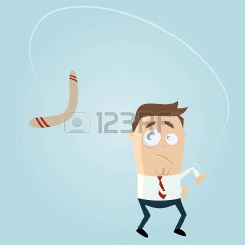 Hit in the Face with a Boomerang