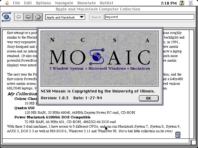 First Web Browser