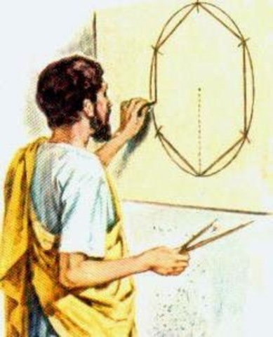 encontramos a Euclides, matemático griego. Su obra principal "Elementos de geometría", es un extenso tratado de matemáticas