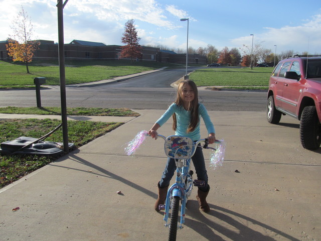 I learn how to ride a bike