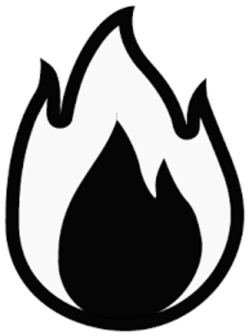 The flour mill was destroyed by fire.