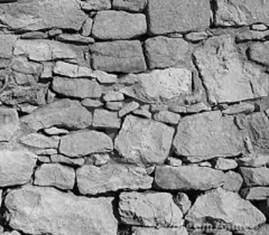 Rock weir was built.