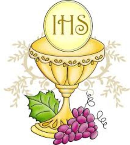 Eudes recibe su primera comunión