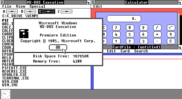 WINDOWS 1.02 (1986).