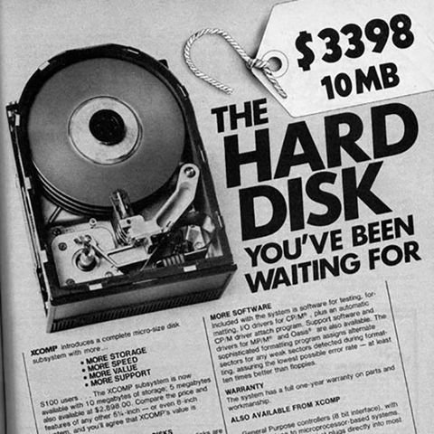 First computer hard disk was used