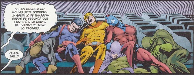 1ª Apa y Muerte-Veil-Dr Nowhere-Jake Justice-Shard-Lodestar y Man-at-Arms de Nueva Tierra