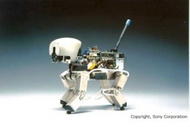 Robot Aibo prototype.