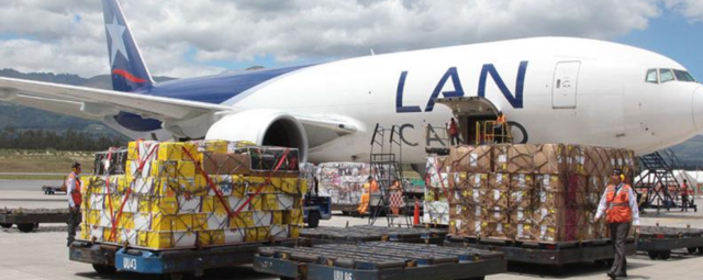 Distribución por avión