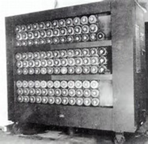 Alan Turing presents the Turing machine