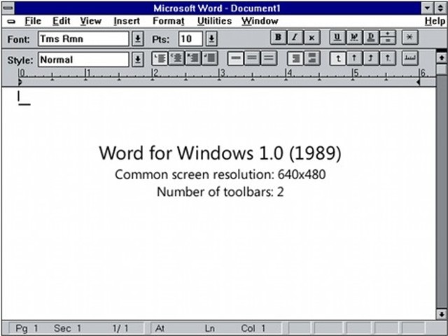 Word para Windows 1.0