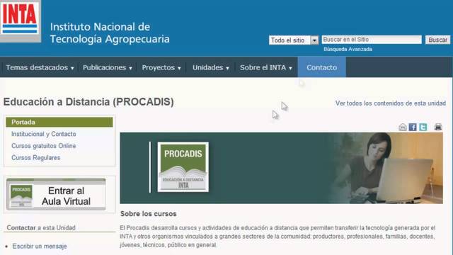 INTA :cursos formación agropecuaria en modalidad virtual