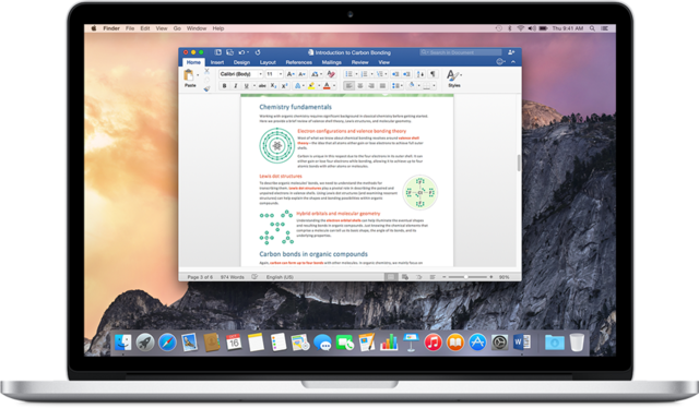 Word 2016 para Mac OS X