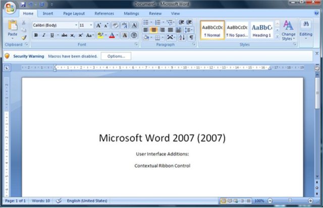 Microsoft Word 2007