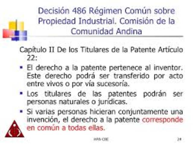Se aprueba un nuevo Régimen Común sobre Propiedad Industrial.