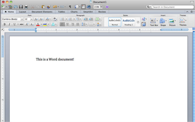 Microsoft Word 2011 para Mac OS X