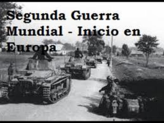 Inicio de la Segunda Guerra Mundial