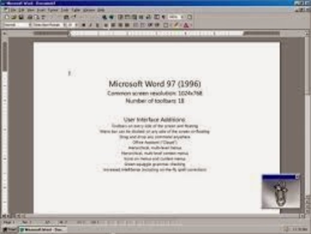 Word 97 para Windows.