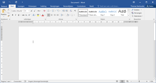 Word 2016 para Windows.