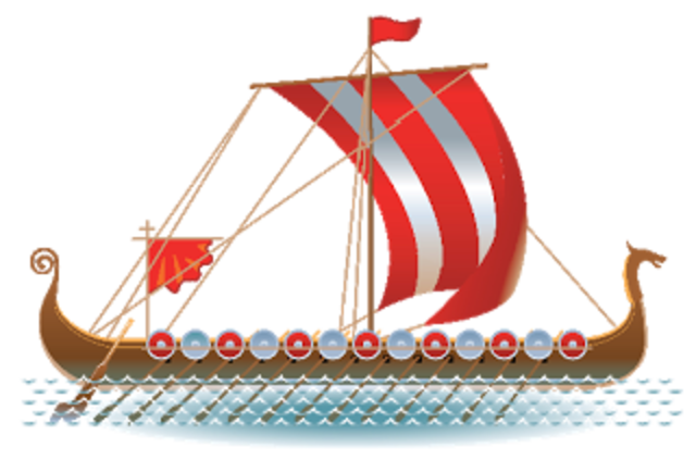 Viking longboats