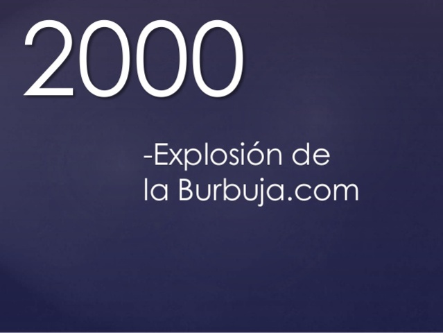 Explosión de la Burbuja.