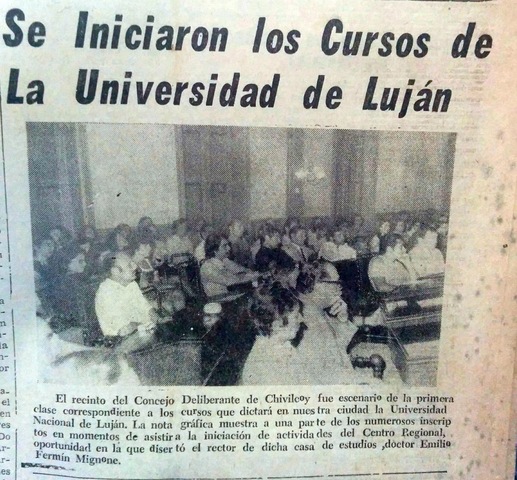 Creación de la Universidad Nacional de Luján