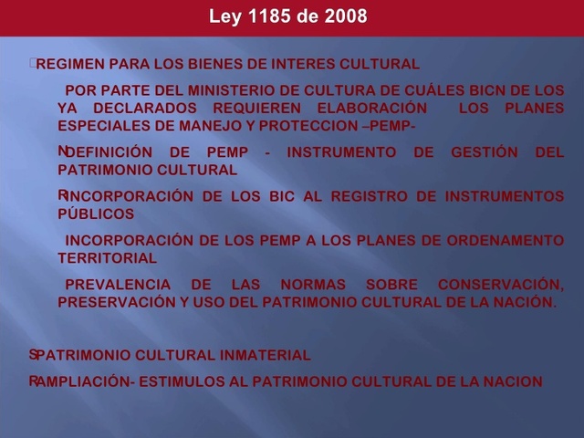 LEY 1185