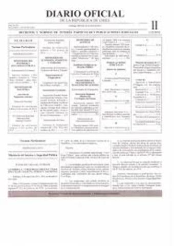 Publicacion en el diario oficial