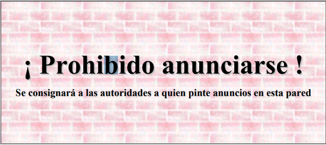Prohibido anunciarse