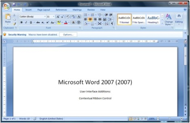 2006: Word 2007