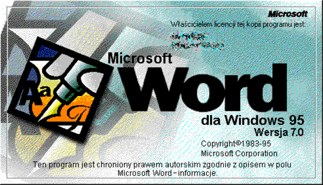 Word 95 (Versión 7.0)