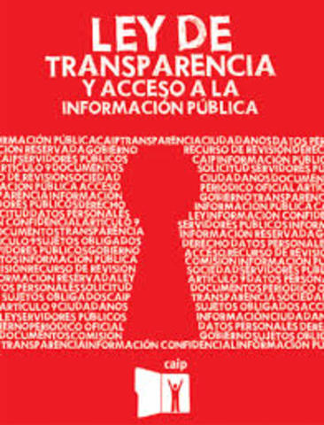 Ley Federal de Transparencia; Primeras menciones.-