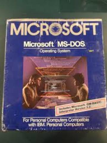 Bill Gates launches the MS-DOS