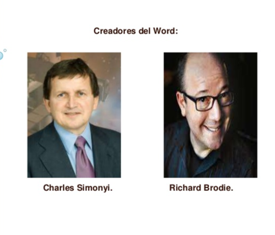 Primera versión de Word (1/2)
