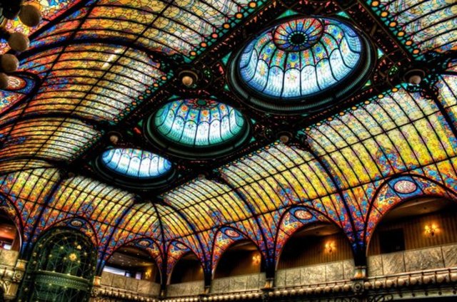 Vitral en el Gran Hotel de la Ciudad de México