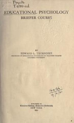 E. L. Thorndike escribe Educational Psychology