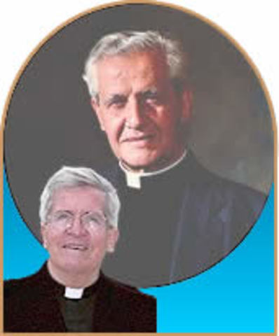 Diego Jaramillo y el padre Rafael Garcia