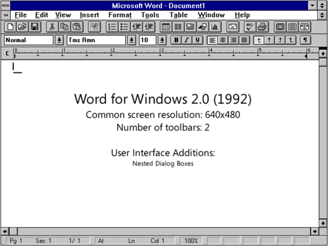 Word 2.0 para Windows 2.0